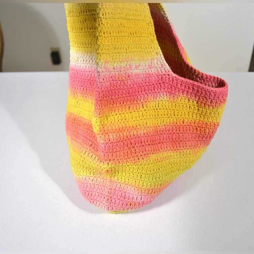 NWT 100% cotton knit crochet bag - Picture 3 of 7